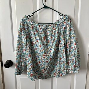 Liberty Art Fabrics for J. Crew Floral Off-Shoulder Women's Top
